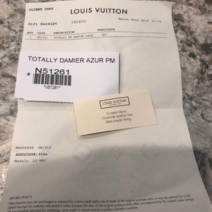 Louis Vuitton Totally Damier Azur PM